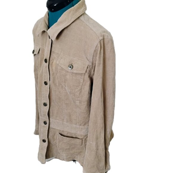 Sag Harbor Brown Corduroy Woman's Button up Jacket size 14 - Picture 5 of 11